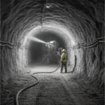 underground tunnel guniting using shotcrete for concrete lining strengthening and structural repair in tunnel construction